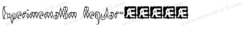 ExperimentalBm Regular字体转换